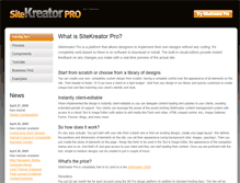 Tablet Screenshot of pro.sitekreator.com